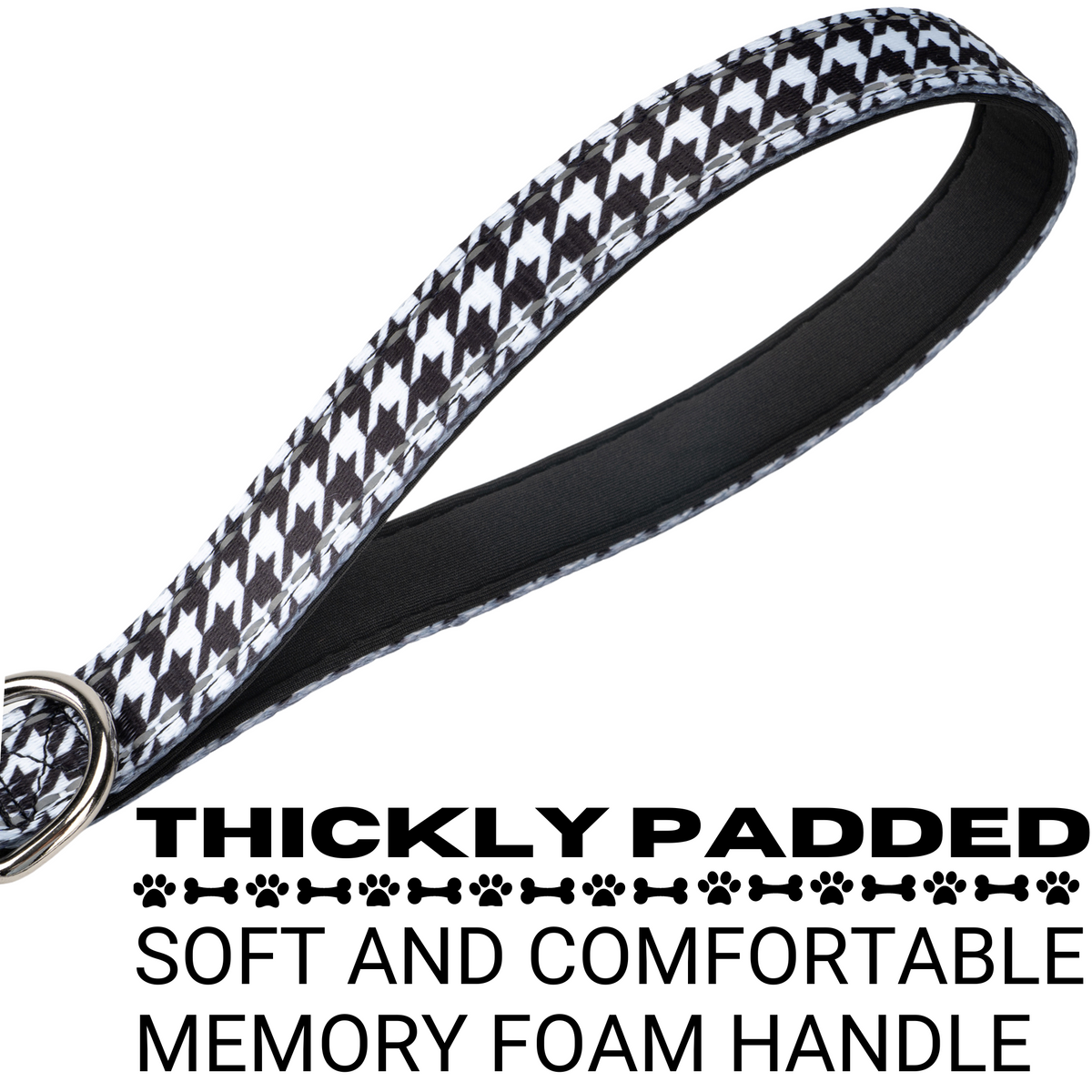 EcoBark – Houndstooth Comfort Grip Padded Dog Leash