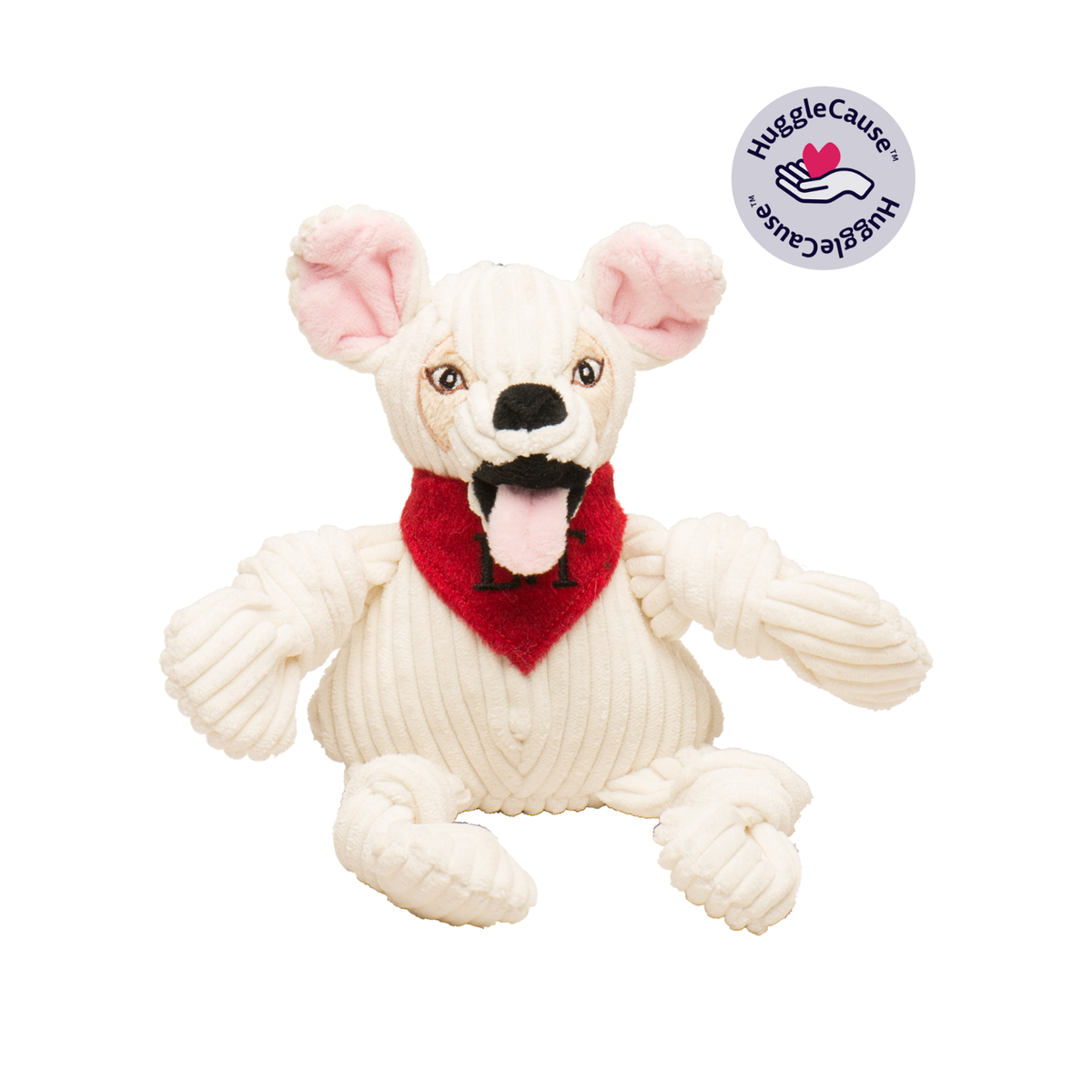 HuggleCauseTM, Living Free Animal Sanctuary, Little Tyke (L.T.) Knottie Plush Dog Toy, Small