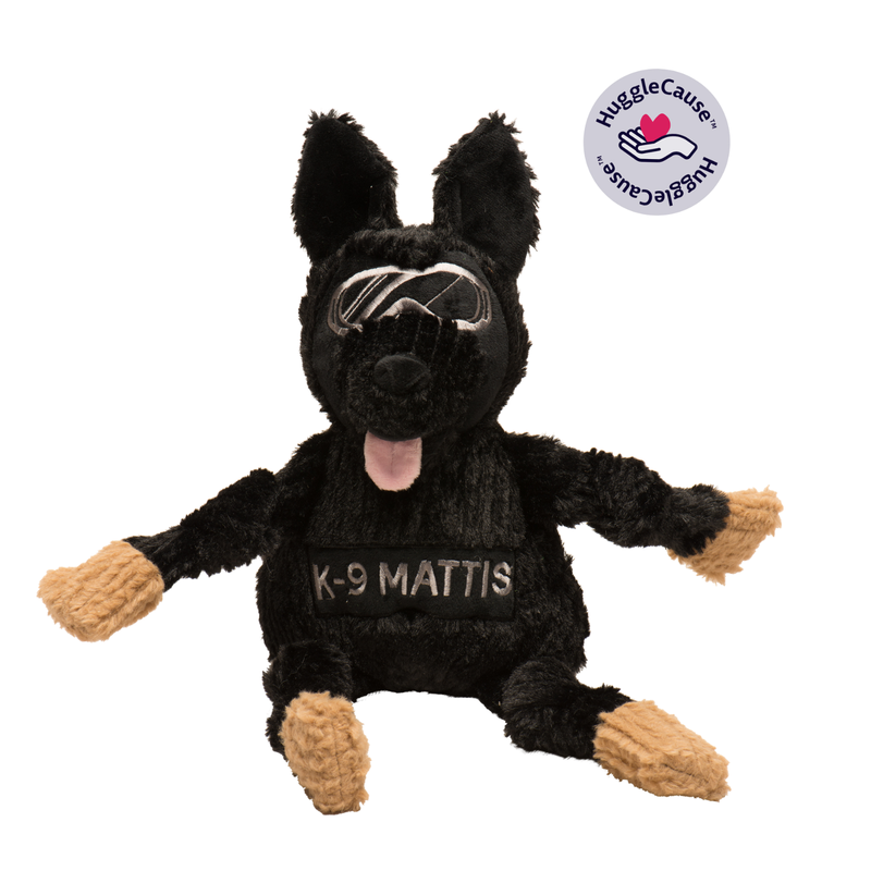 HuggleCauseTM, Project K-9 Hero, K-9 Mattis Knottie Plush Dog Toy, Large