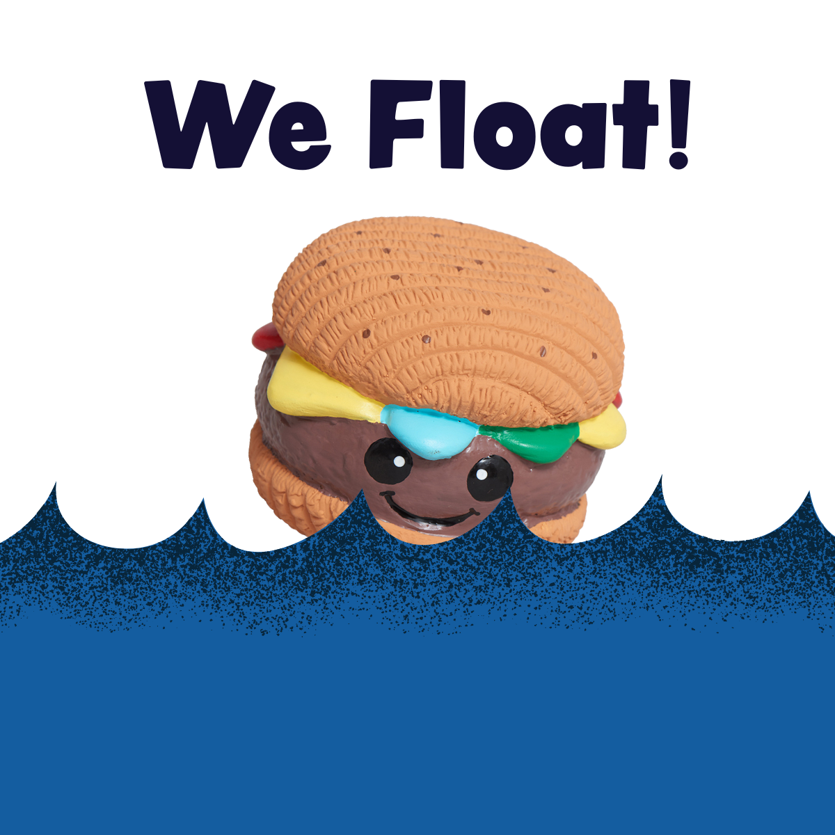 Big Buns Foodies Hamburger Ruff-Tex Latex Ball Dog Toy