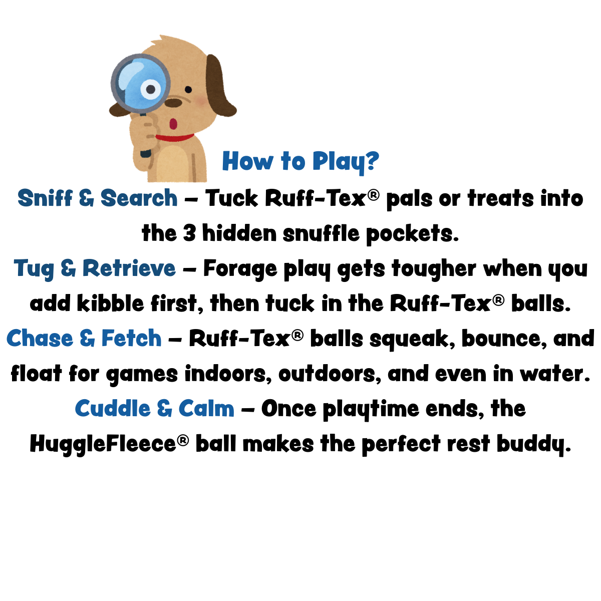HuggleSnufflesTM SnuffleSphereTM Puzzle Ball