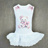 Hello Doggie Hugs x Kiss Faux Fur Satin Handmade Handmade in the USA Dog Dress