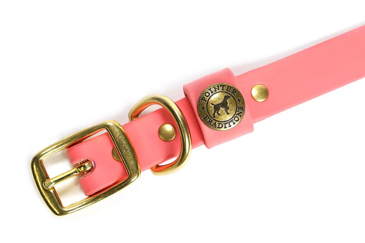 Hunting Dog Center Ring Collar - Coral