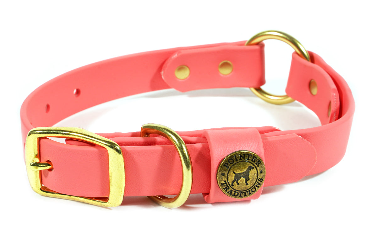 Hunting Dog Center Ring Collar - Coral