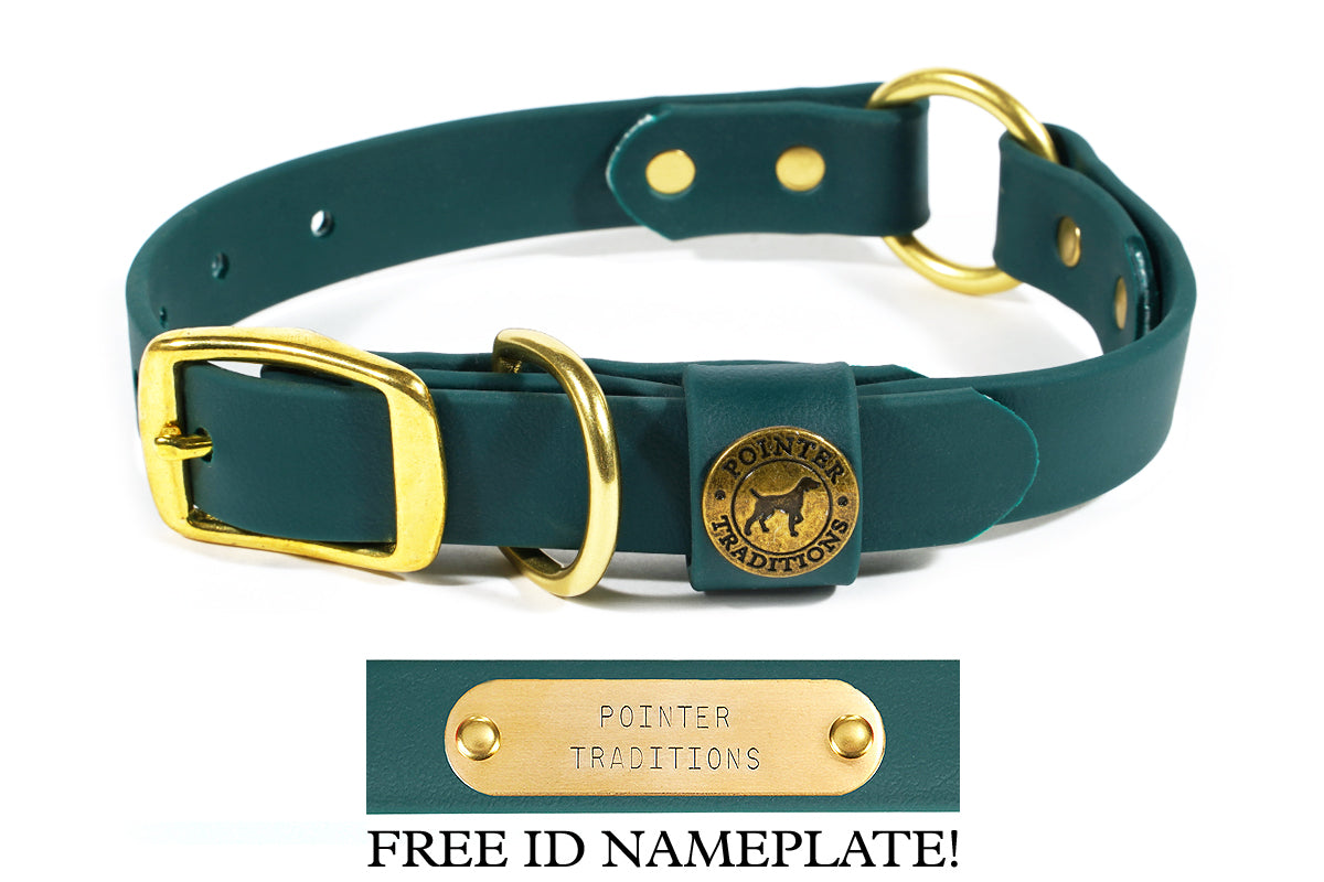 Hunting Dog Center Ring Collar - Woodland Green