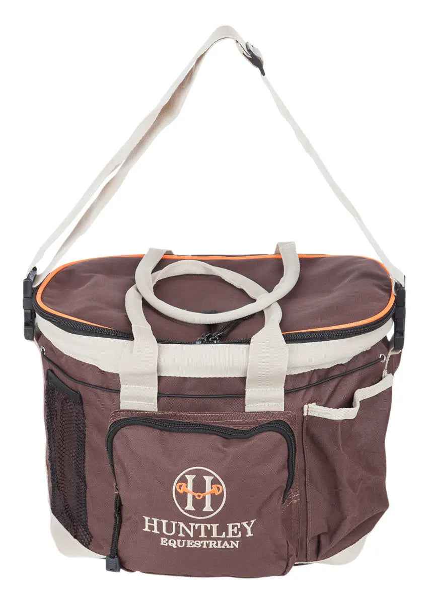 Huntley Equestrian Brown Deluxe Grooming Bag
