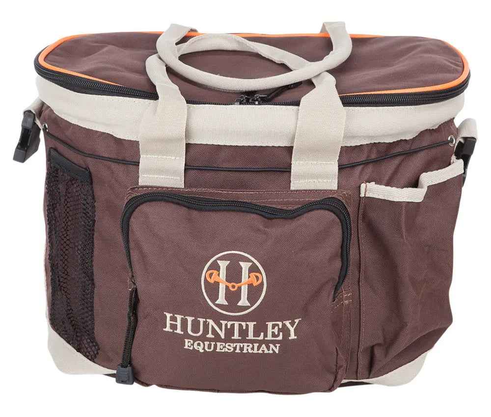 Huntley Equestrian Brown Deluxe Grooming Bag
