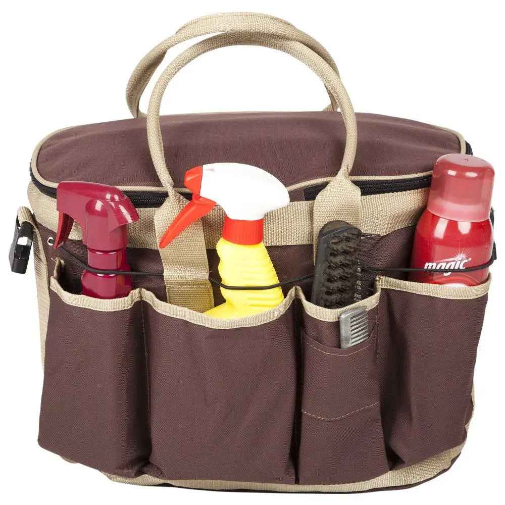 Huntley Equestrian Brown Deluxe Grooming Bag