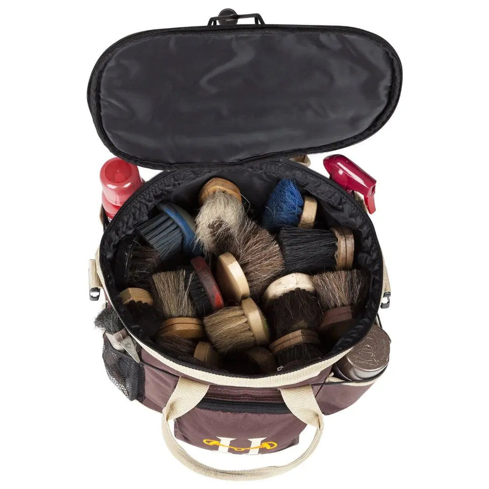 Huntley Equestrian Brown Deluxe Grooming Bag