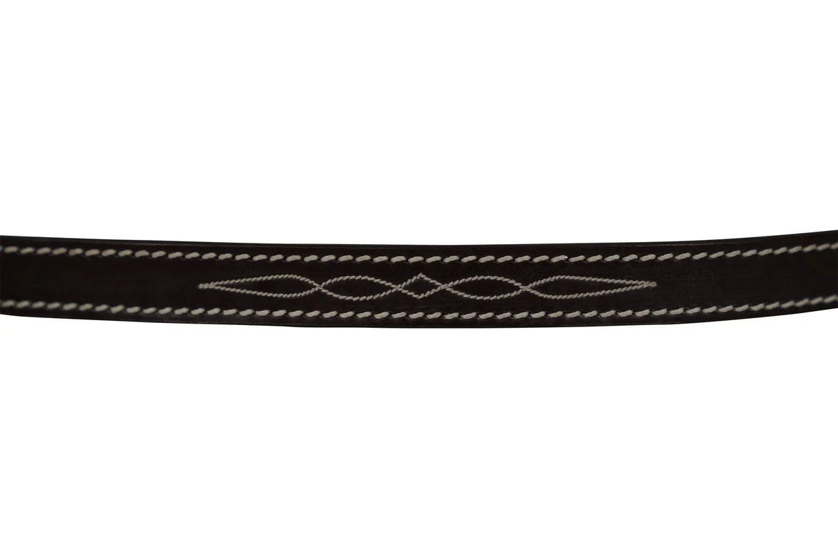 Huntley Equestrian Fancy Stitched Leather Pony Halter Replacement Crown | HT Animal Supply