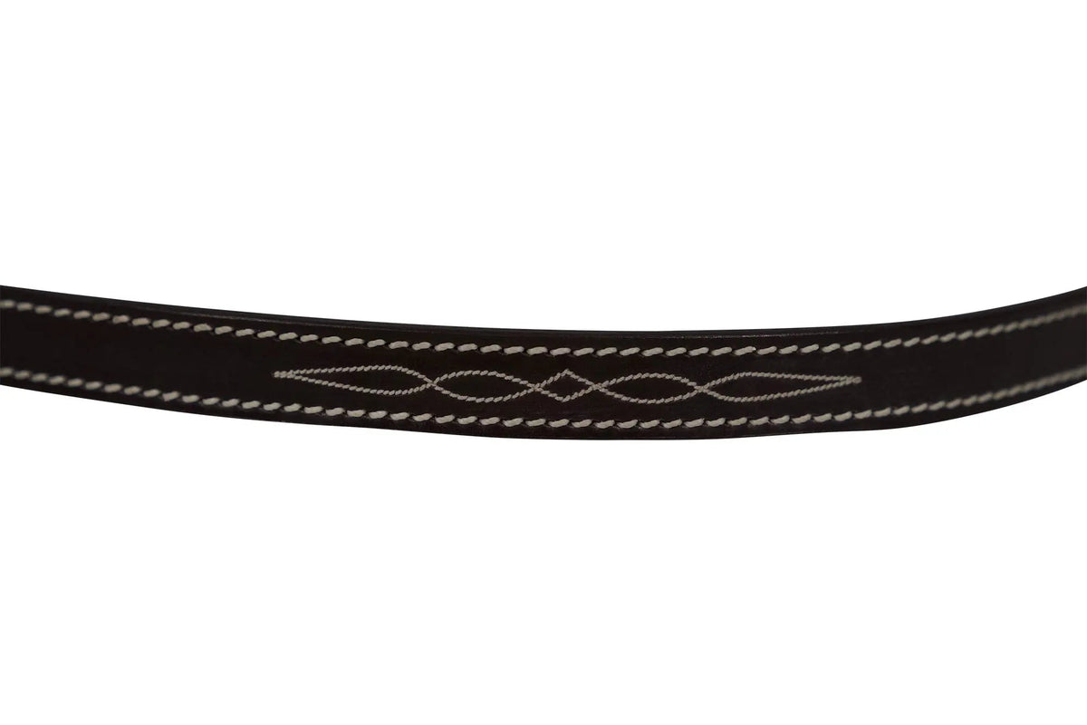 Huntley Equestrian Fancy Stitched Leather Pony Halter Replacement Crown | HT Animal Supply