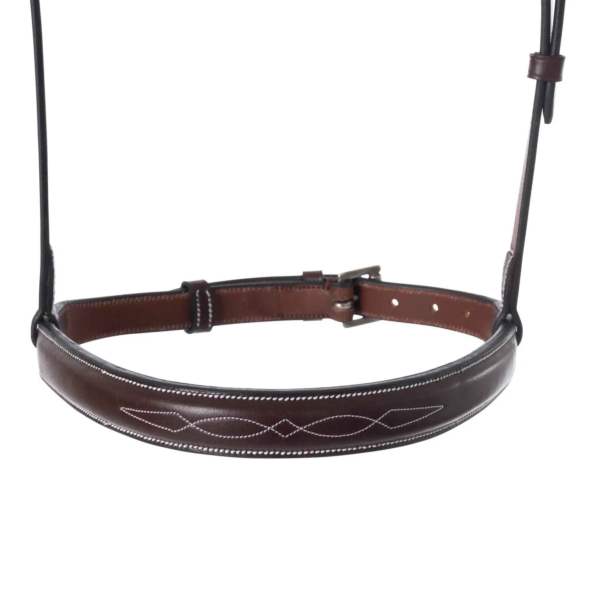 Huntley Equestrian Fancy Stitched Raised Chain Noseband