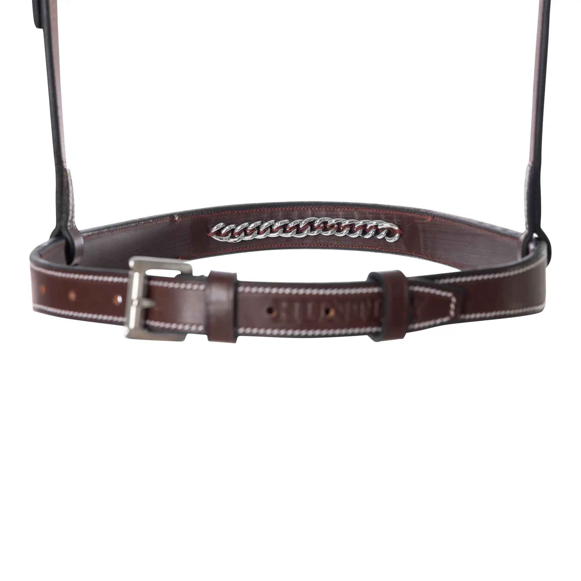 Huntley Equestrian Fancy Stitched Raised Chain Noseband