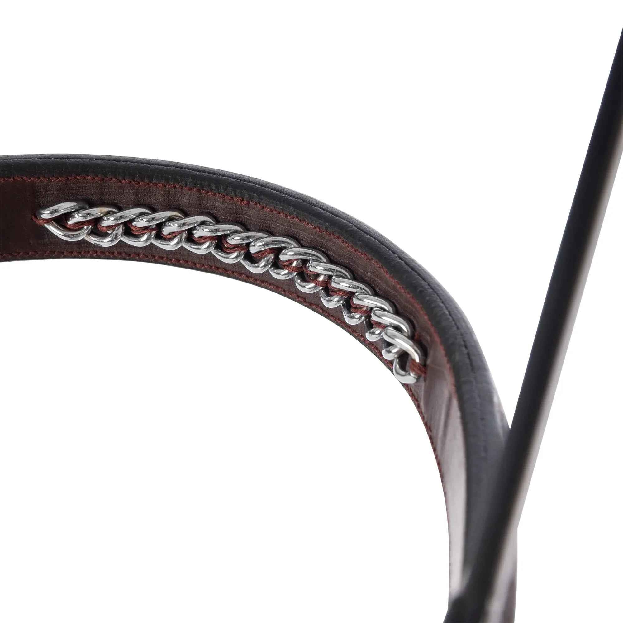 Huntley Equestrian Fancy Stitched Raised Chain Noseband