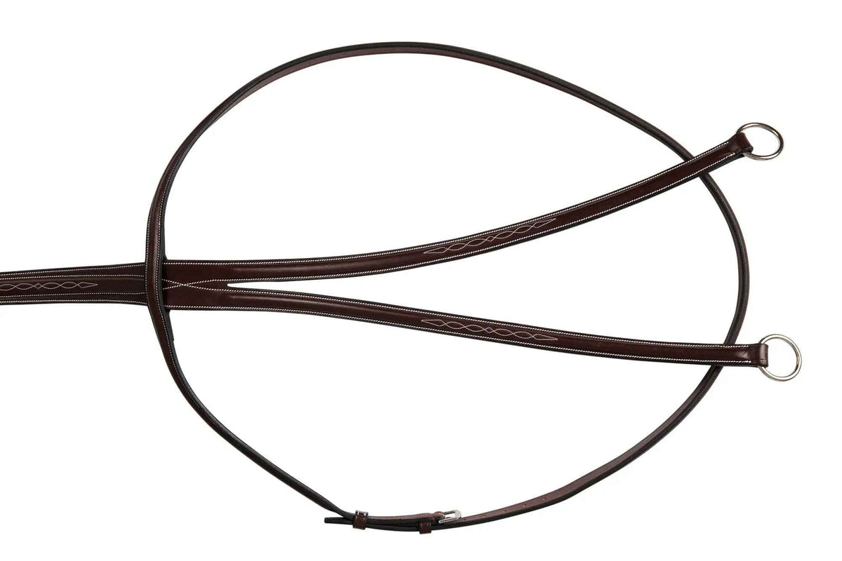 Huntley Equestrian Sedgwick Fancy Stitched Running Martingale, Full Size