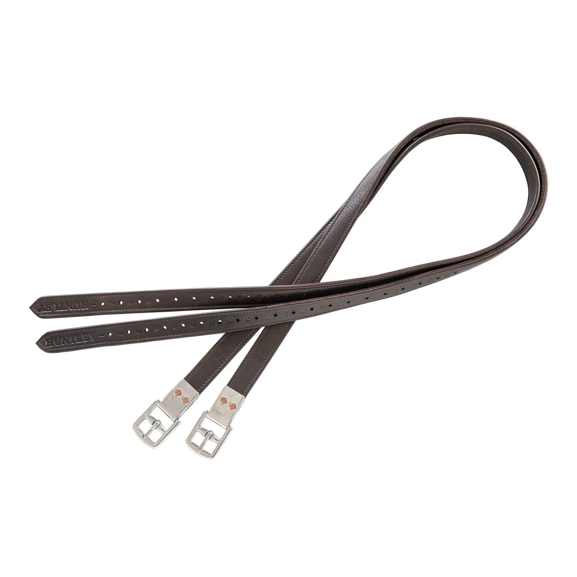 Huntley Equestrian Sedgwick Leather Flat Buckle Stirrup Leathers