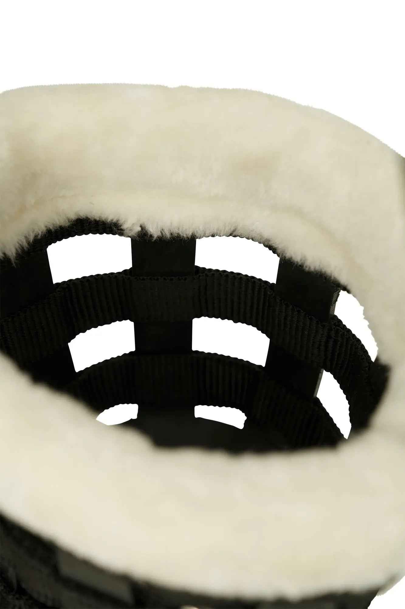 Huntley Fleece Padded Nylon Grazing Muzzle, Black