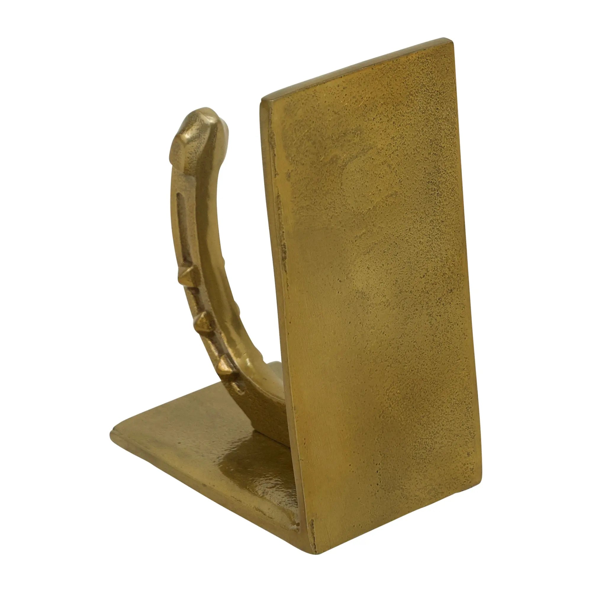 Huntley Equestrian Antique Brass Horseshoe Bookends