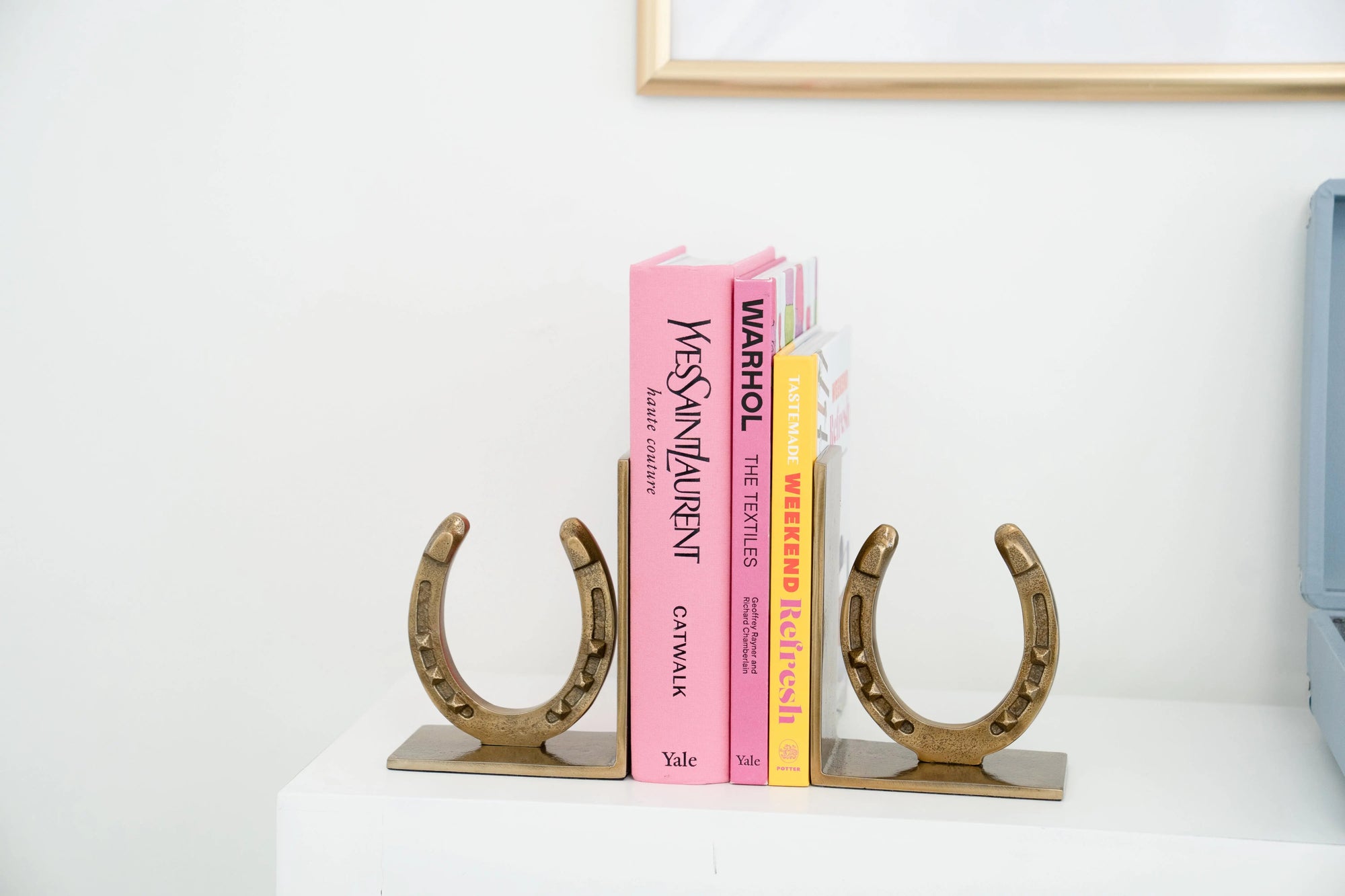 Huntley Equestrian Antique Brass Horseshoe Bookends