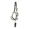 Huntley Nylon Halter and Removable Lead with Snap, Black