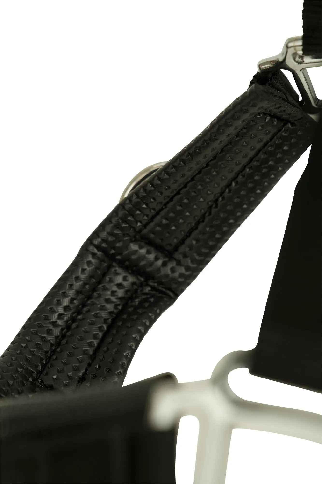 Huntley Nylon Padded Lunging Caveson, Black