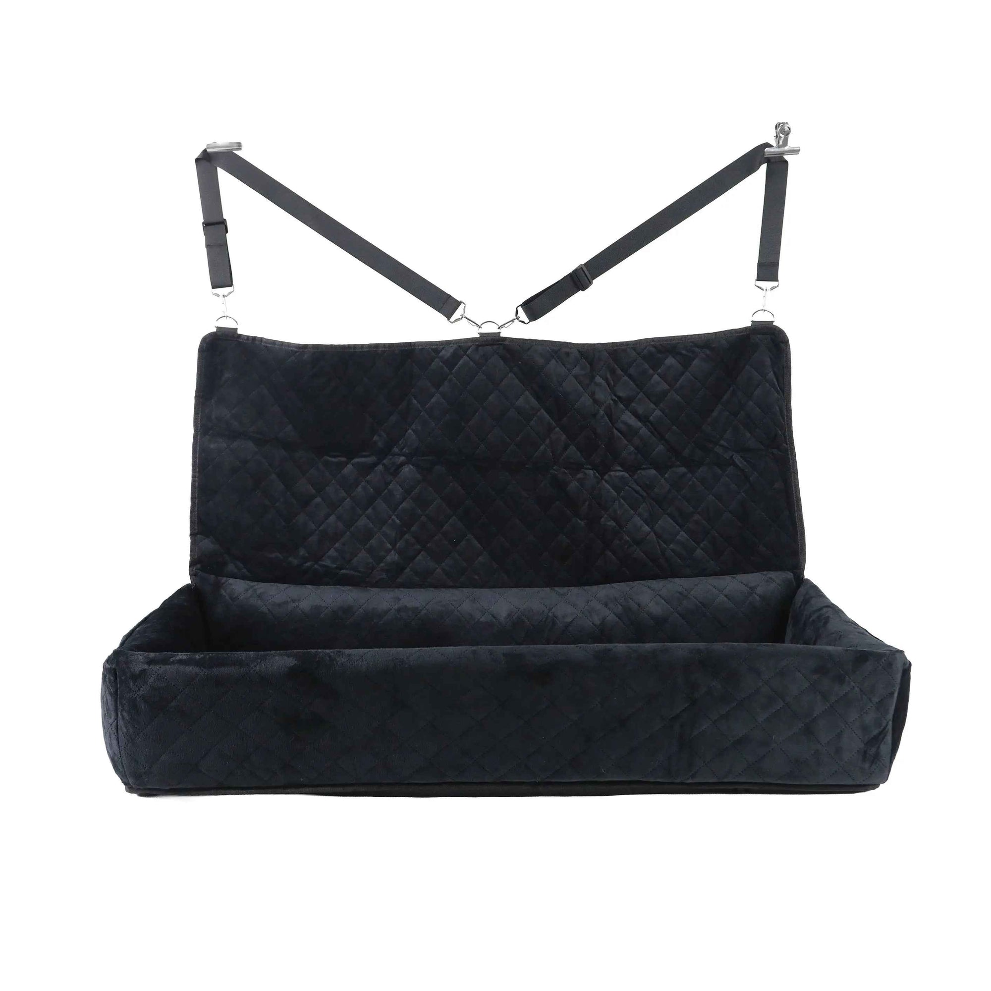 Huntley Pet Dog Car Seat for Large Dogs, Pet Booster Back Set Bed, Black