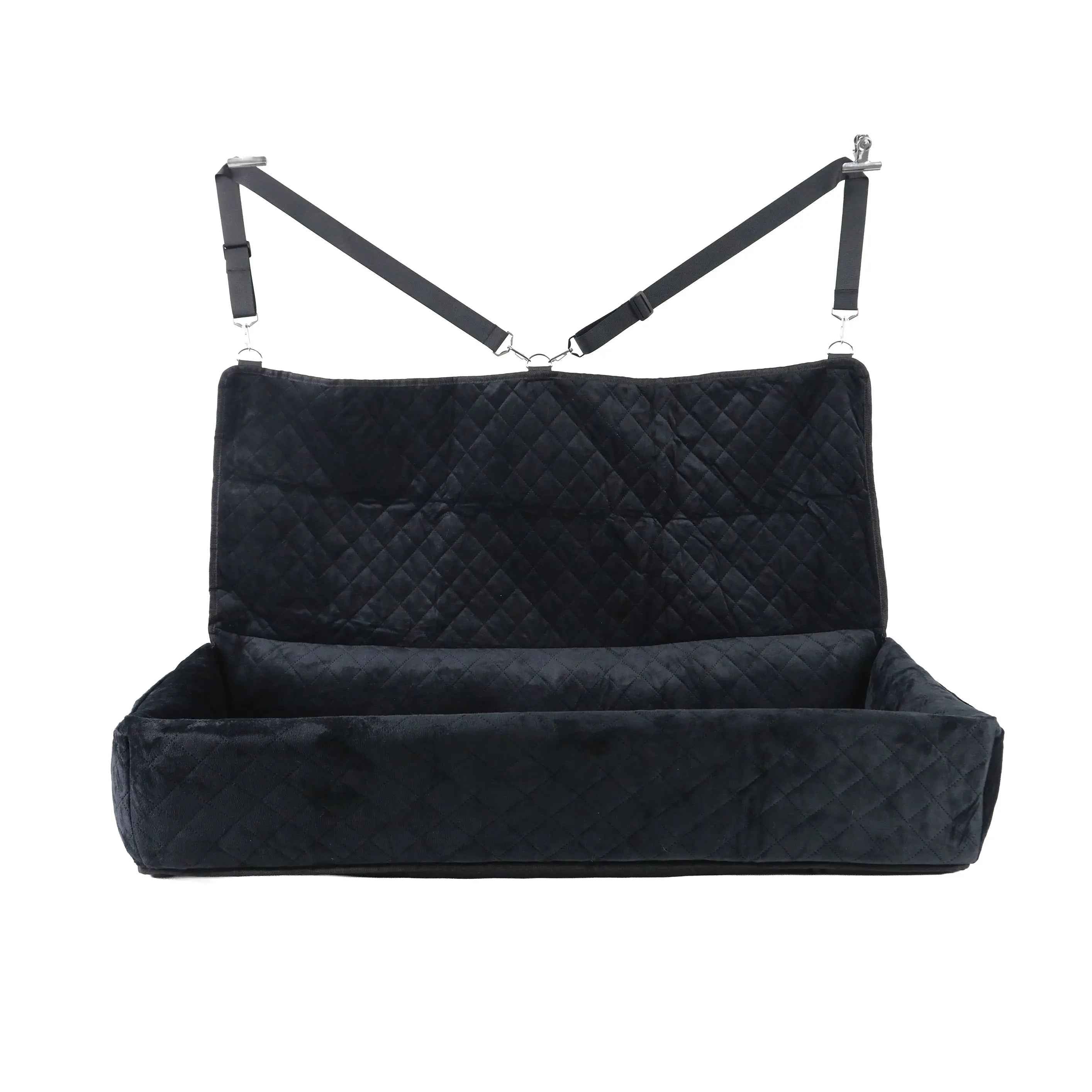 Huntley Pet Dog Car Seat for Large Dogs, Pet Booster Back Set Bed, Black