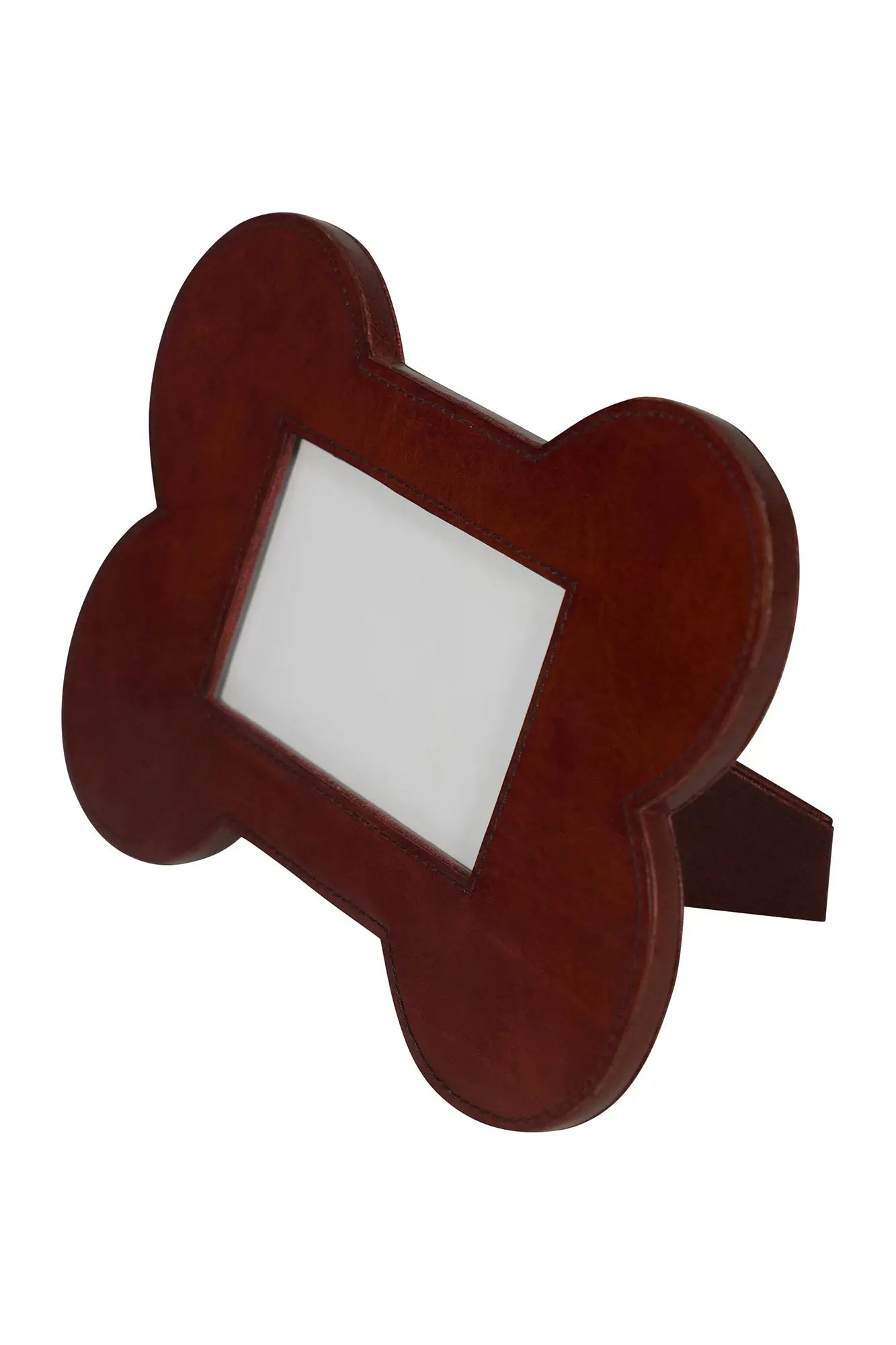 Huntley Pet Leather Bone Shaped 4x6 Picture Frame