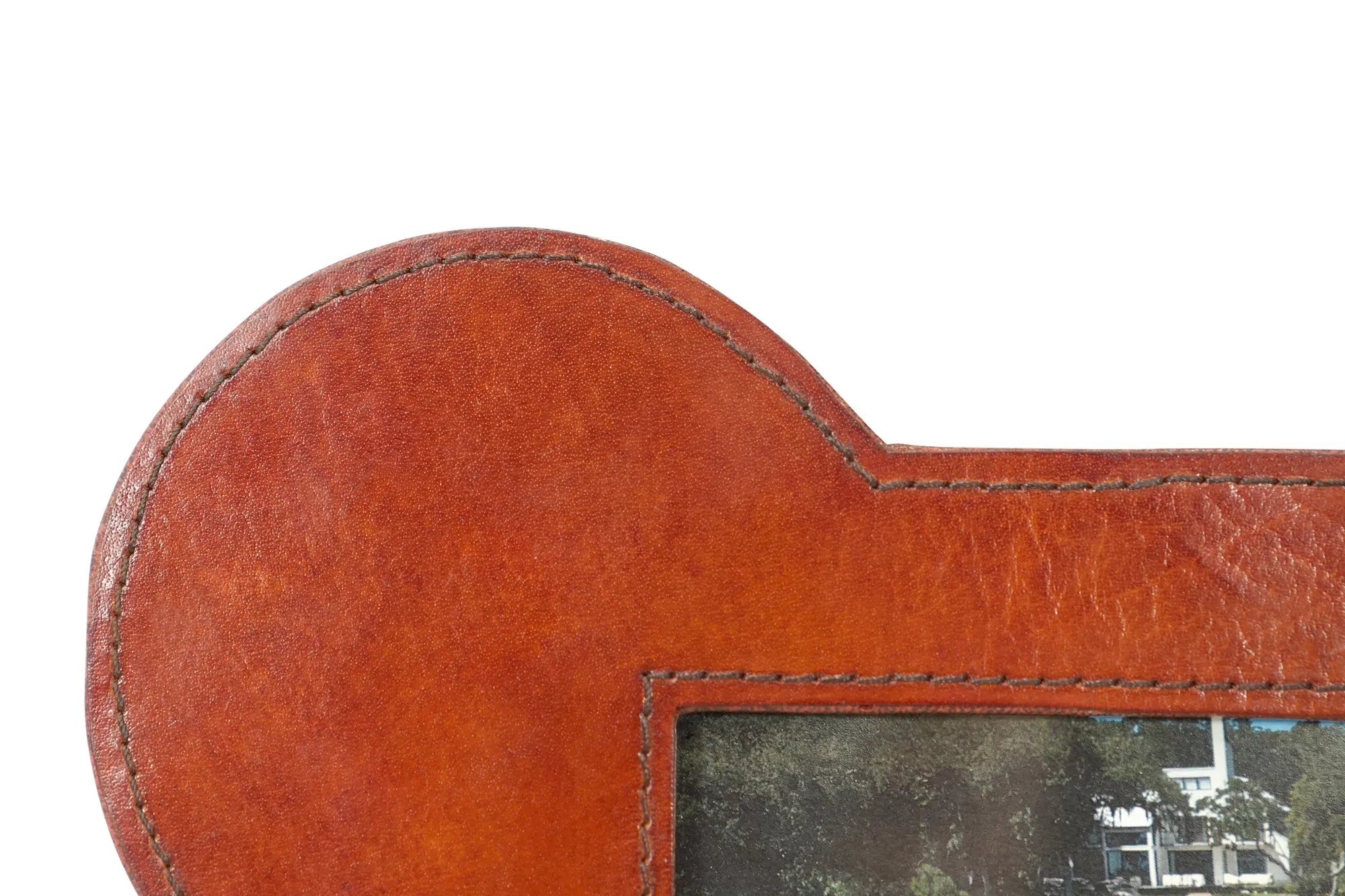 Huntley Pet Leather Bone Shaped 4x6 Picture Frame