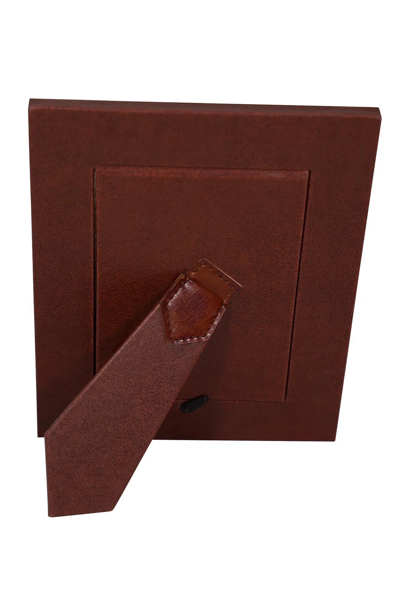 Huntley Pet Leather 5x7 Picture Frame with Silver Bone Accent