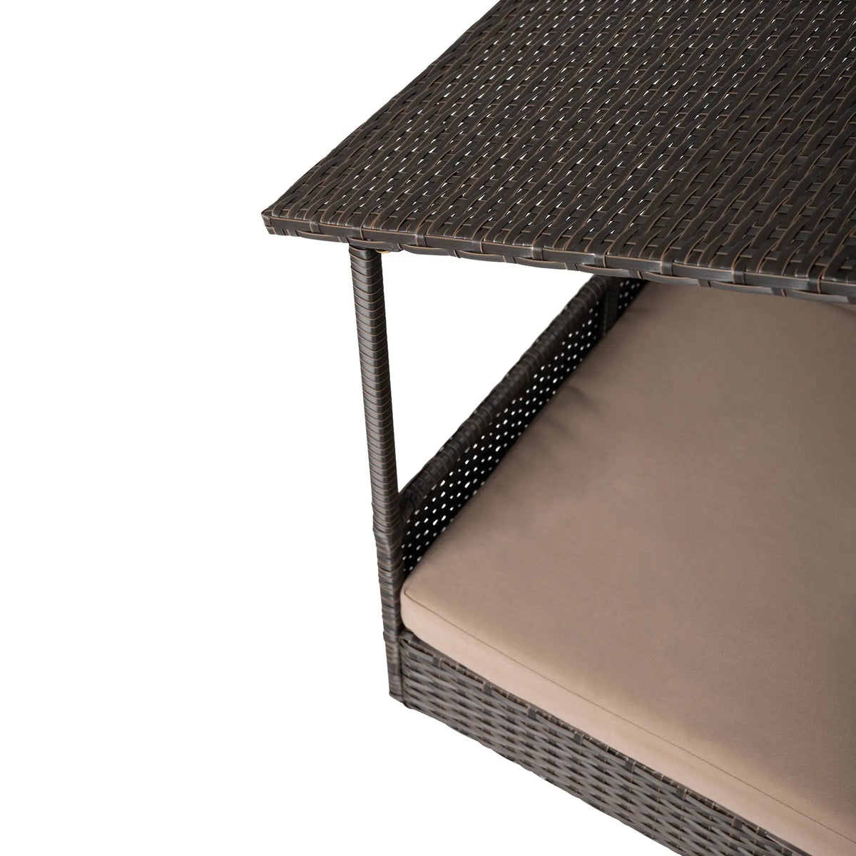 Huntley Pet Rattan Wicker Indoor Outdoor Cabana Raised Pet Bed | HT Animal Supply