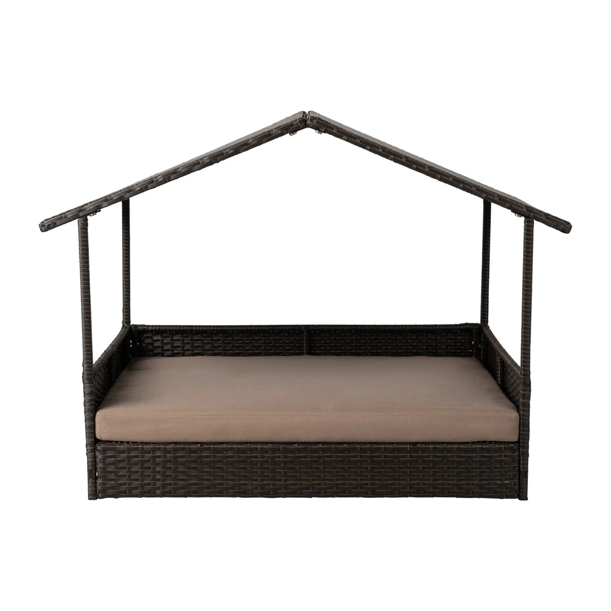 Huntley Pet Rattan Wicker Indoor Outdoor Cabana Raised Pet Bed | HT Animal Supply