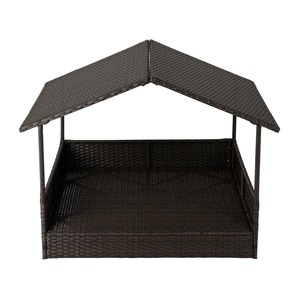 Huntley Pet Rattan Wicker Indoor Outdoor Cabana Raised Pet Bed | HT Animal Supply