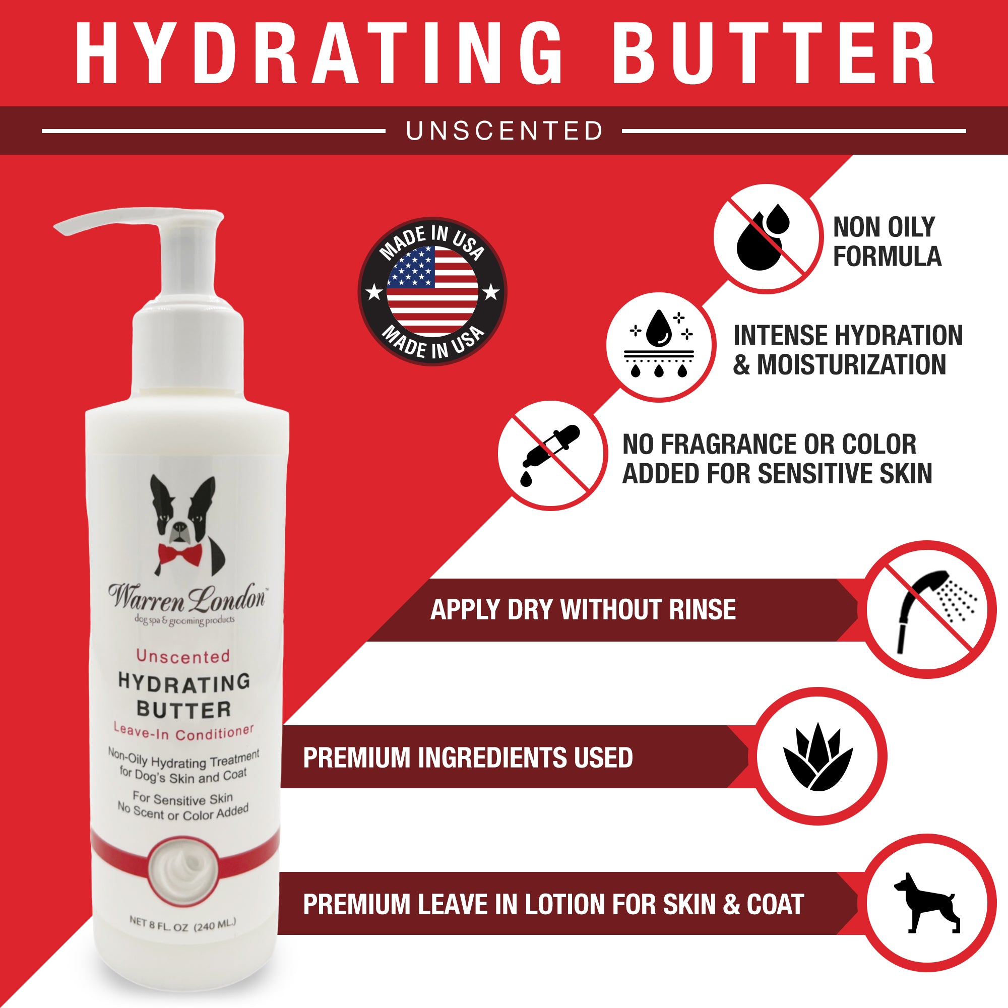 Hydrating Butter - For Dogs Skin & Coat - Leave-In Moisturizer
