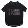 Inter Miami CF Pet Stripe Text Tee Shirt