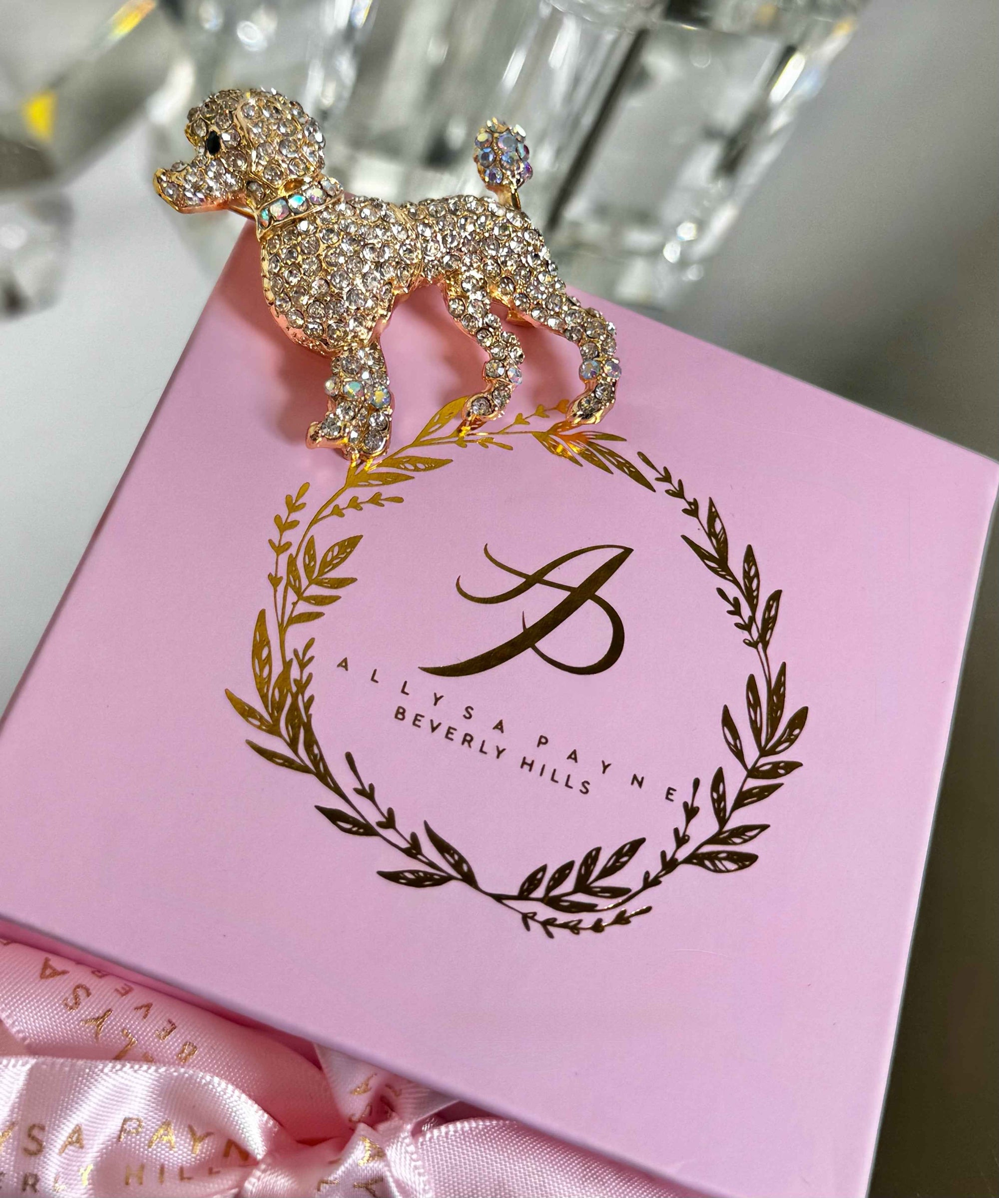 Allysa Payne For the Love of Poodles, Crystal Brooch