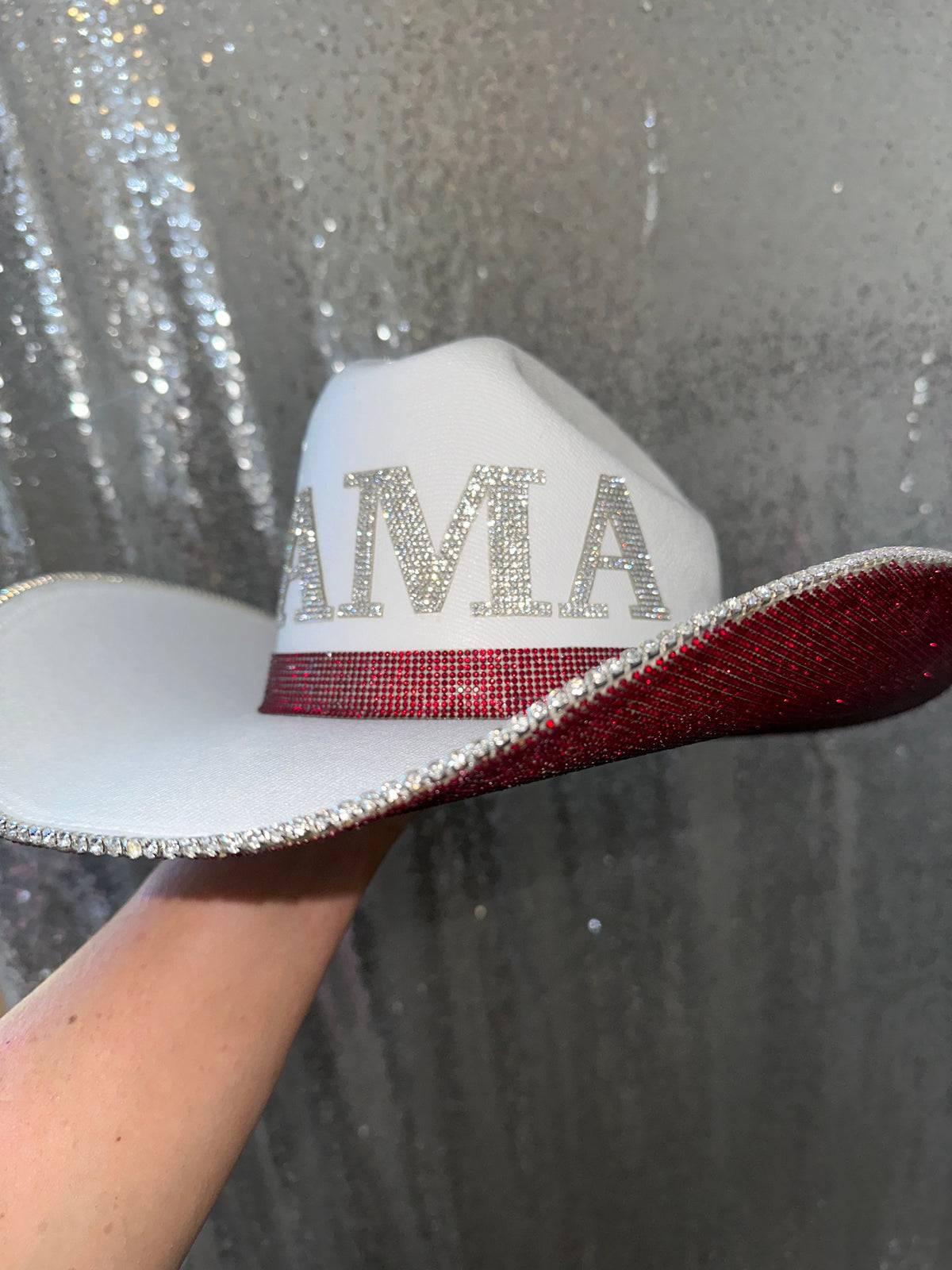 Alabama Rhinestone Cowgirl Hat - back view | HT Animal Supply