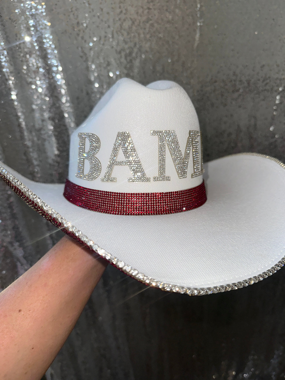 Alabama Rhinestone Cowgirl Hat - side view | HT Animal Supply