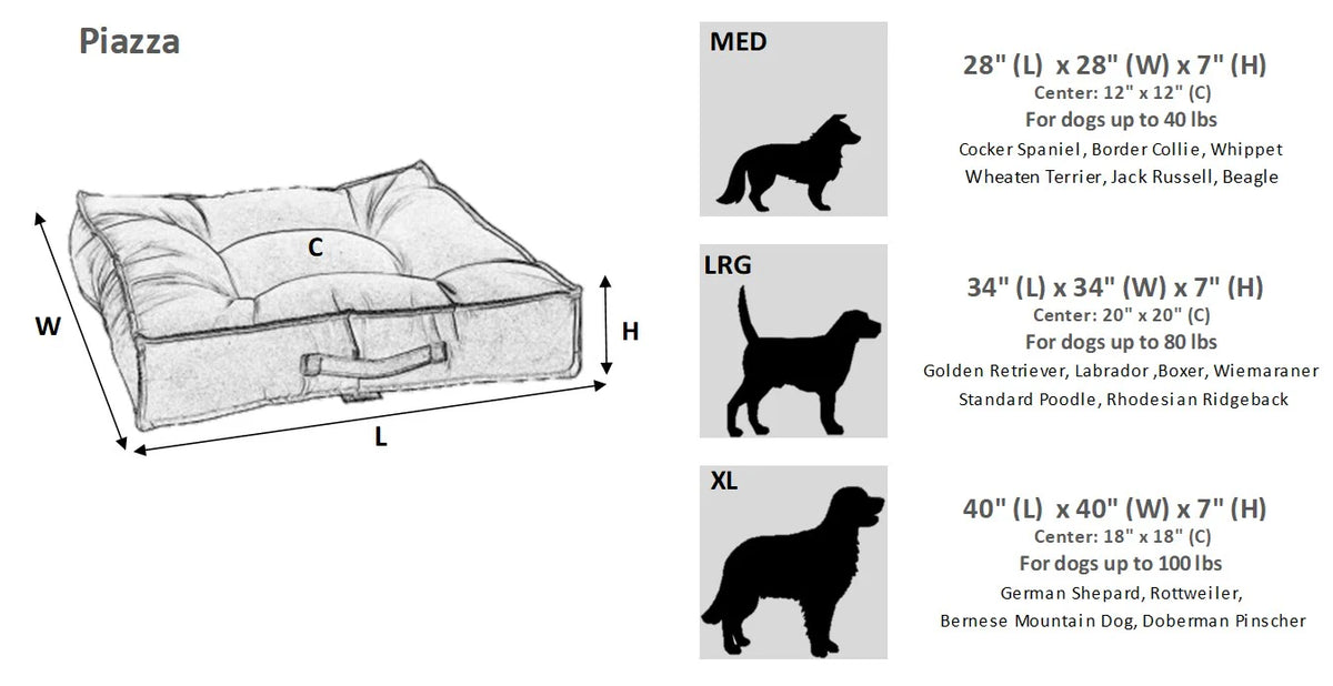 Bowsers Piazza Round Bolster Dog Bed - 360-Degree Head and Neck Support