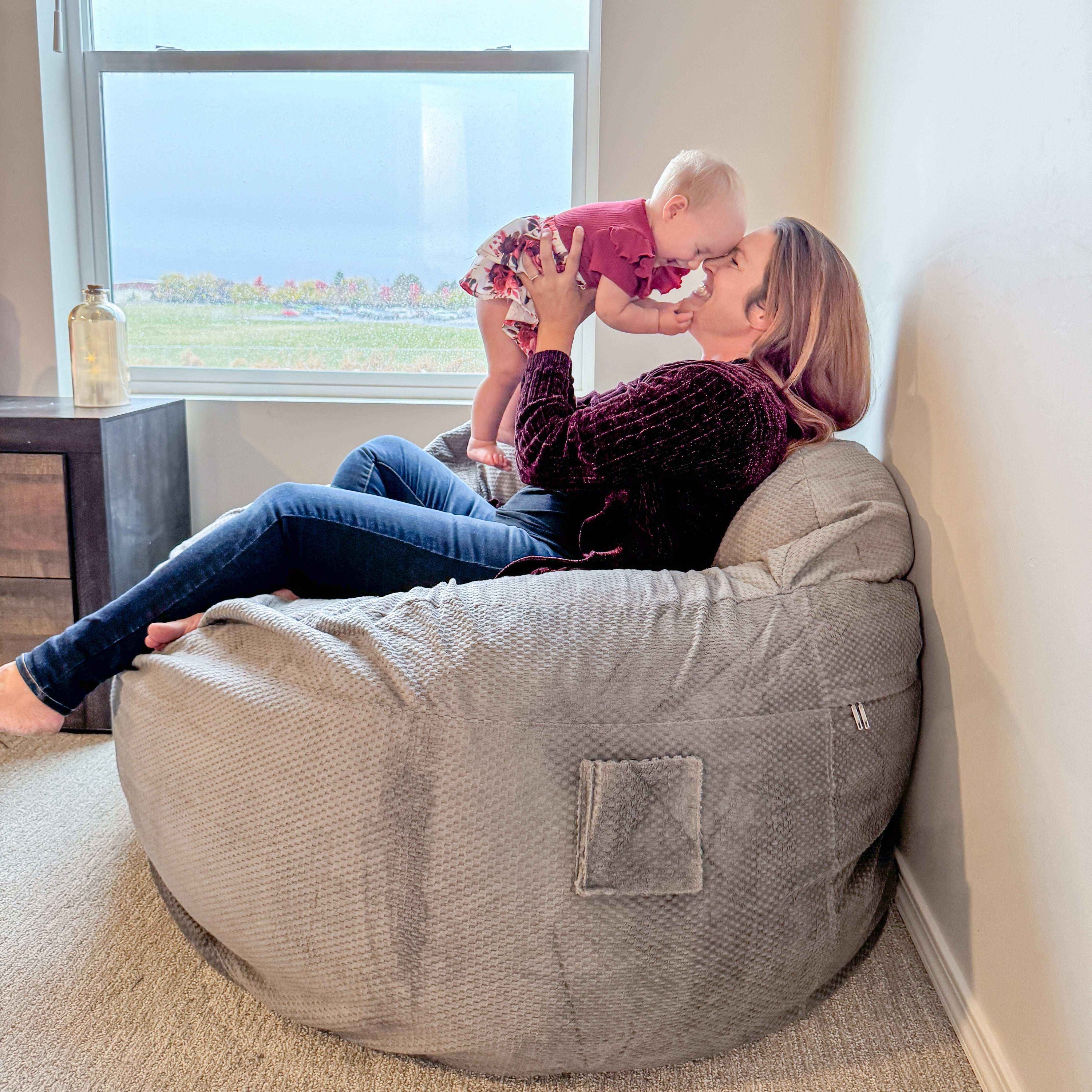 CordaRoy's King Chenille Nest Convertible Bean Bag Chair