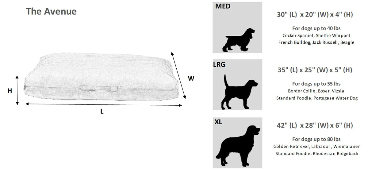 Bowsers The Avenue Orthopedic Dog Bed Orthopedic Dog Bed - Supportive Joint-Relief Comfort