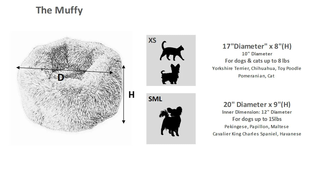 Bowsers Muffy Cozy Pet Bed – Soft Nesting Comfort for Small Spaces