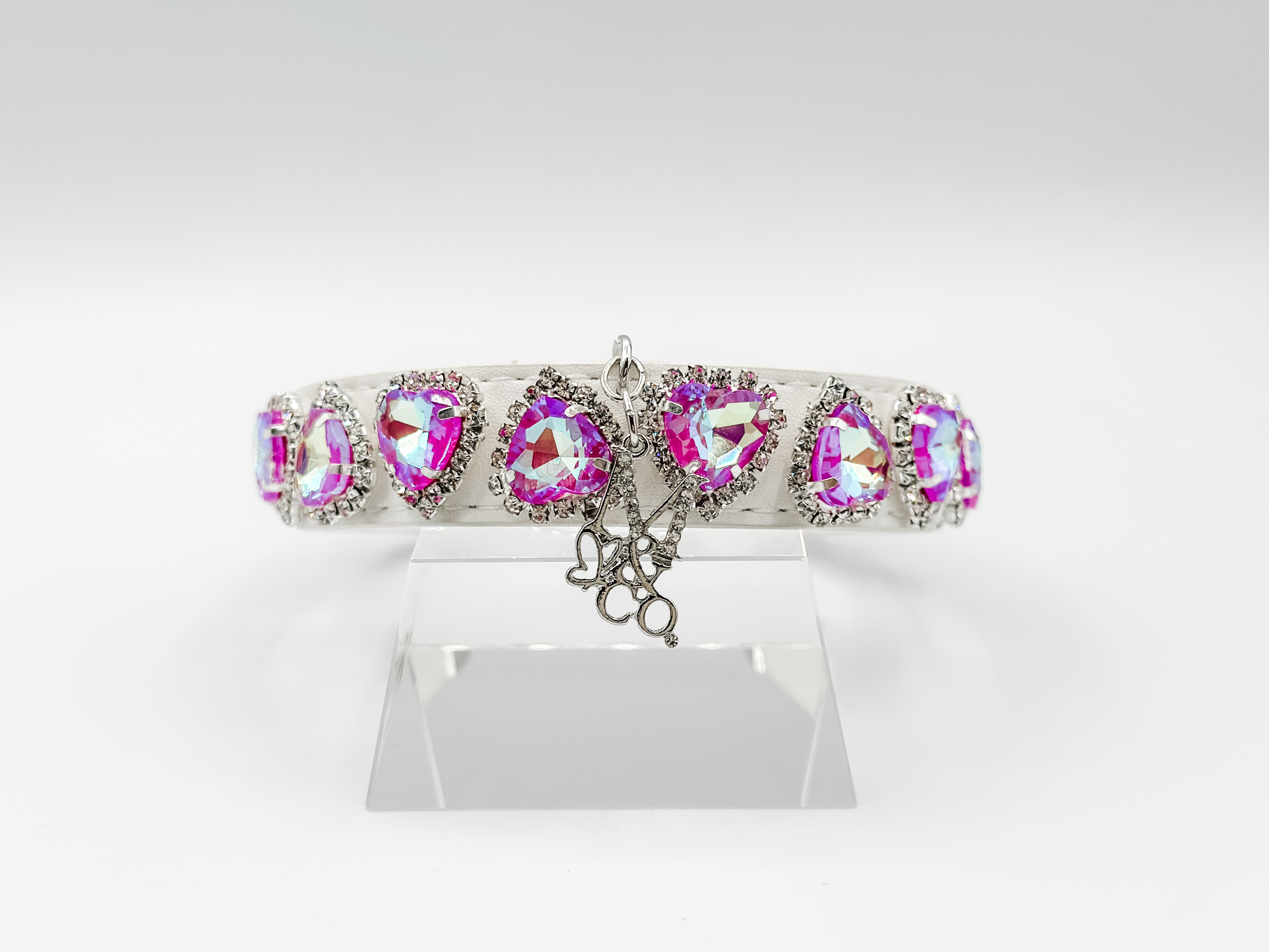 Couture Gem Necklace: Fuchsia Glow