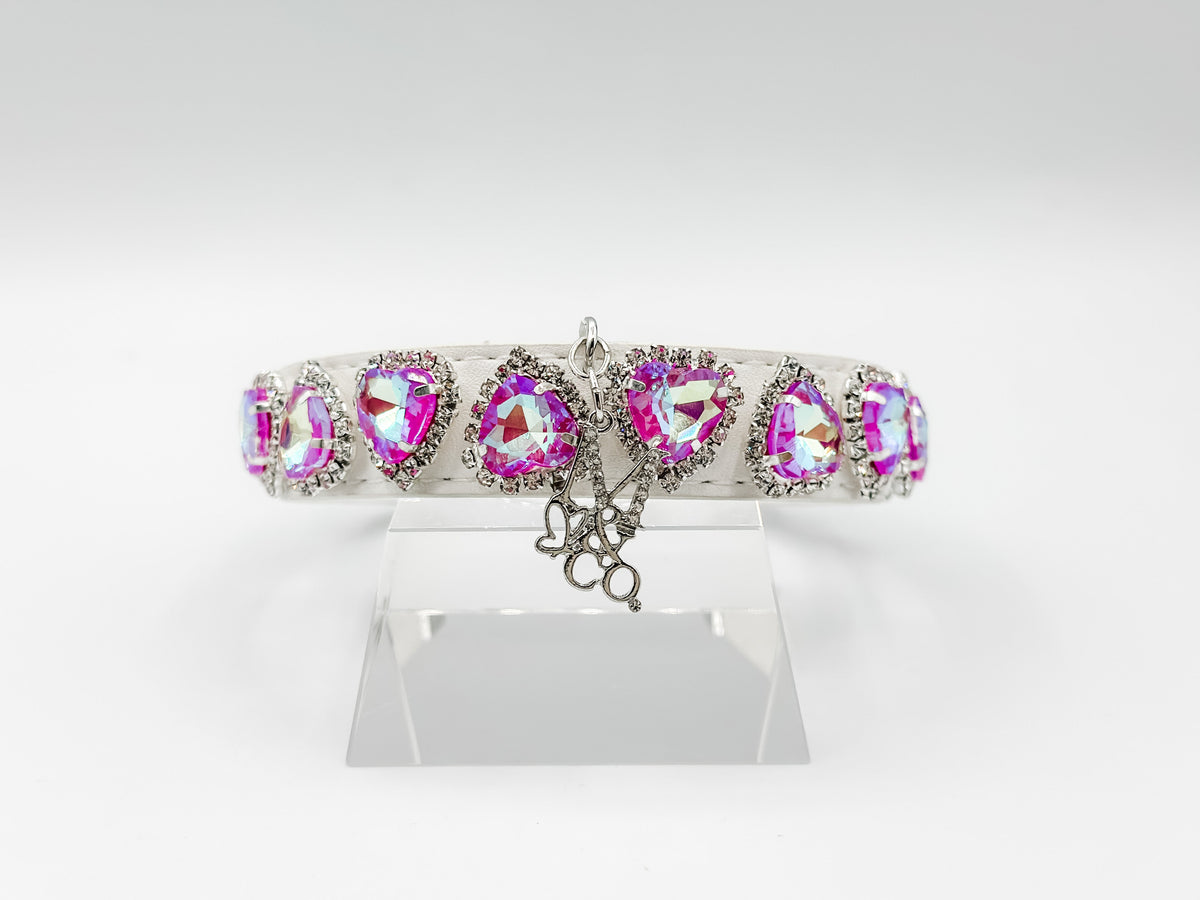 Couture Gem Necklace: Fuchsia Glow