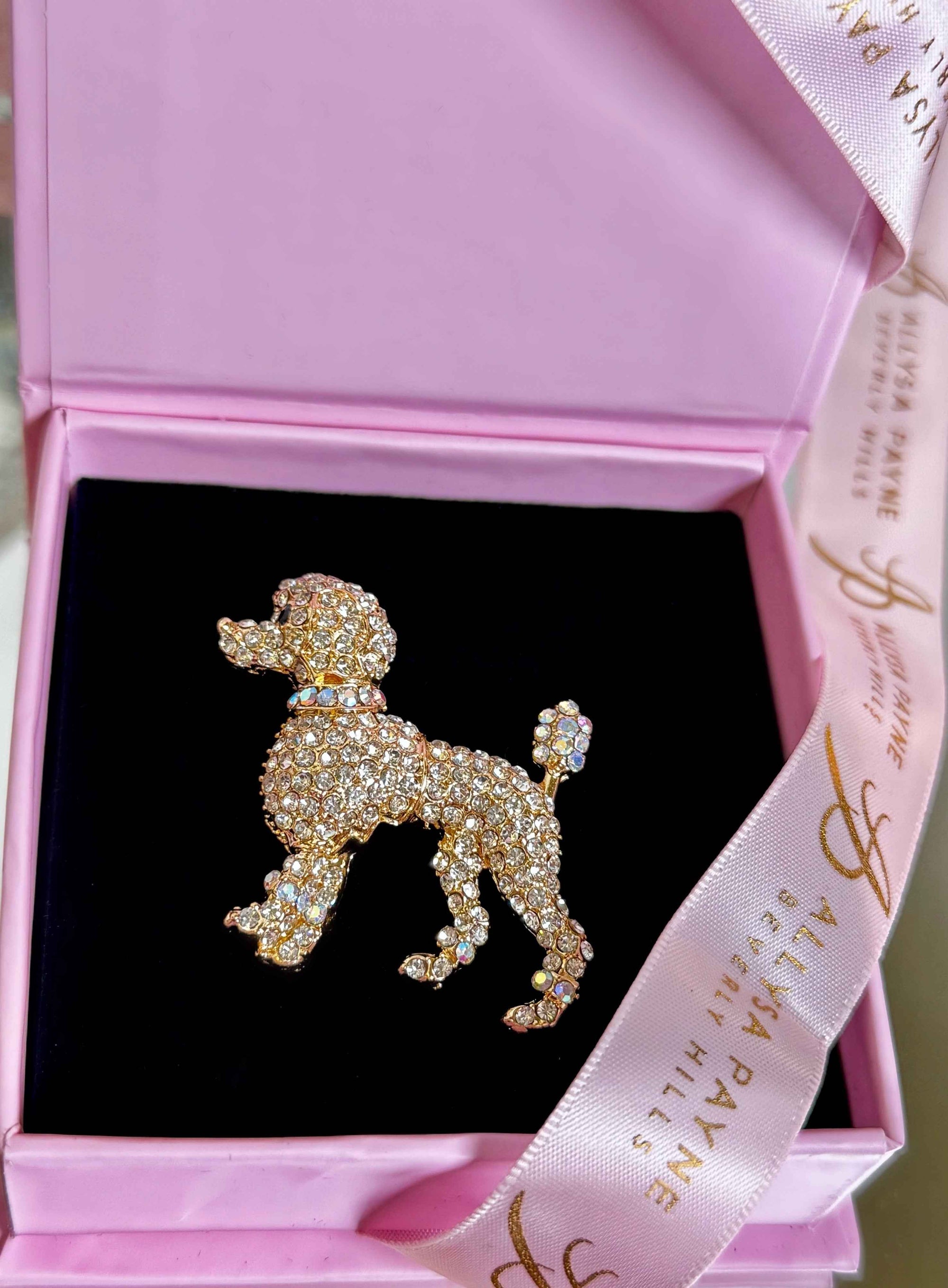 Allysa Payne For the Love of Poodles, Crystal Brooch