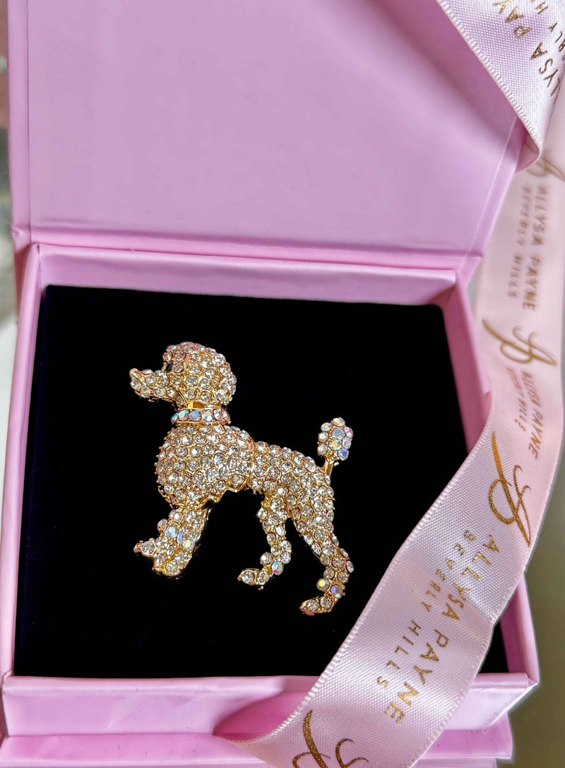 Allysa Payne For the Love of Poodles, Crystal Brooch