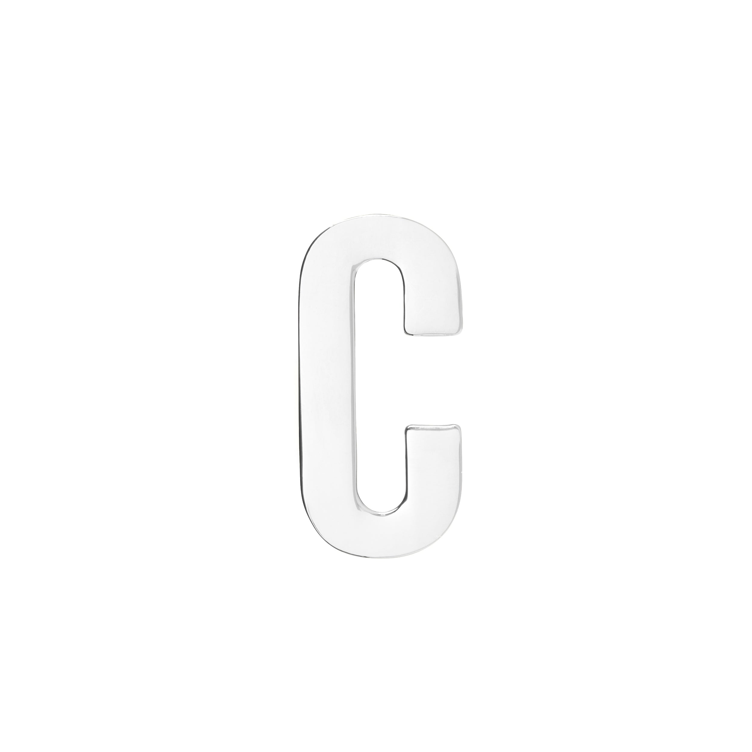 18MM CONFESSION LETTERS SILVER