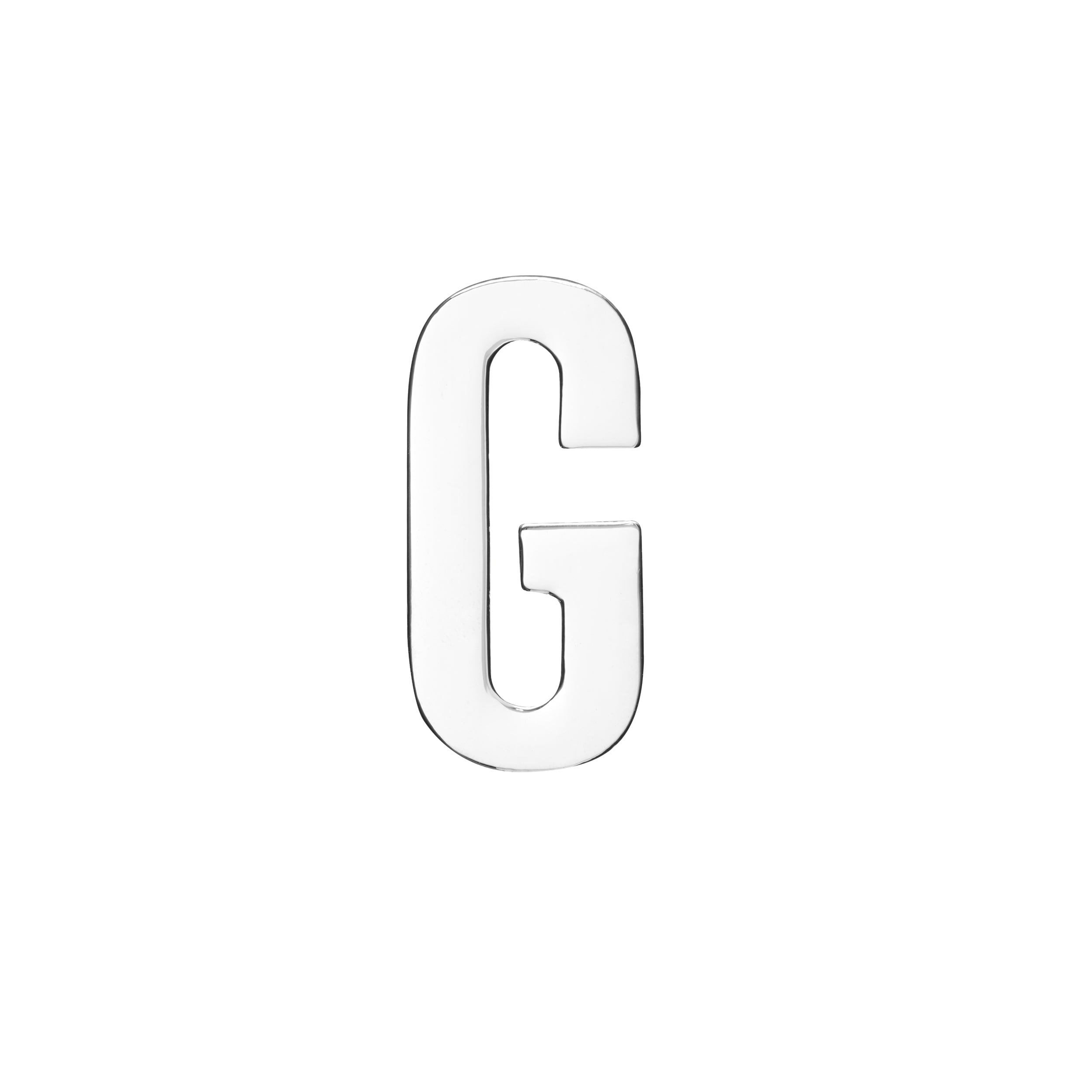 18MM CONFESSION LETTERS SILVER