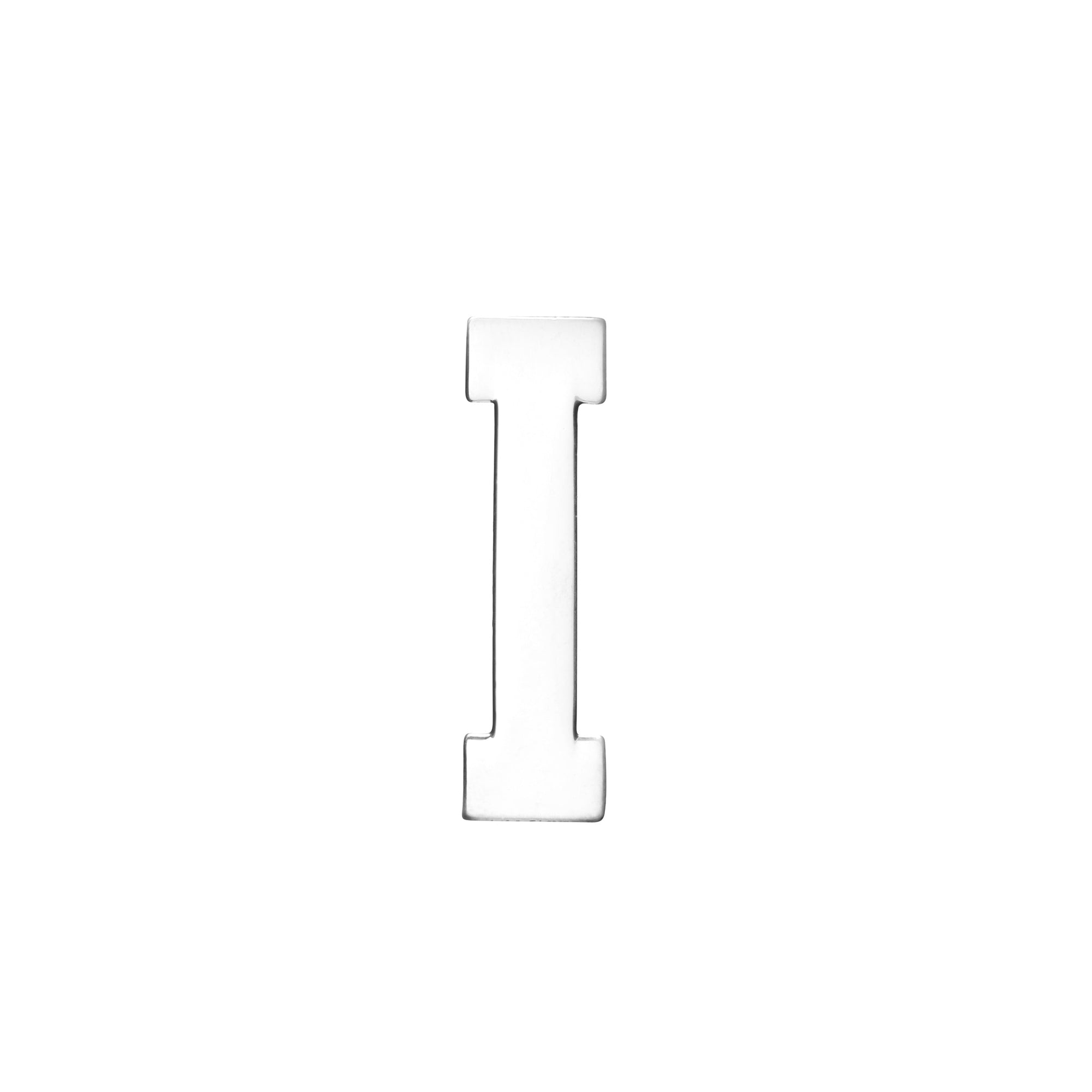 18MM CONFESSION LETTERS SILVER