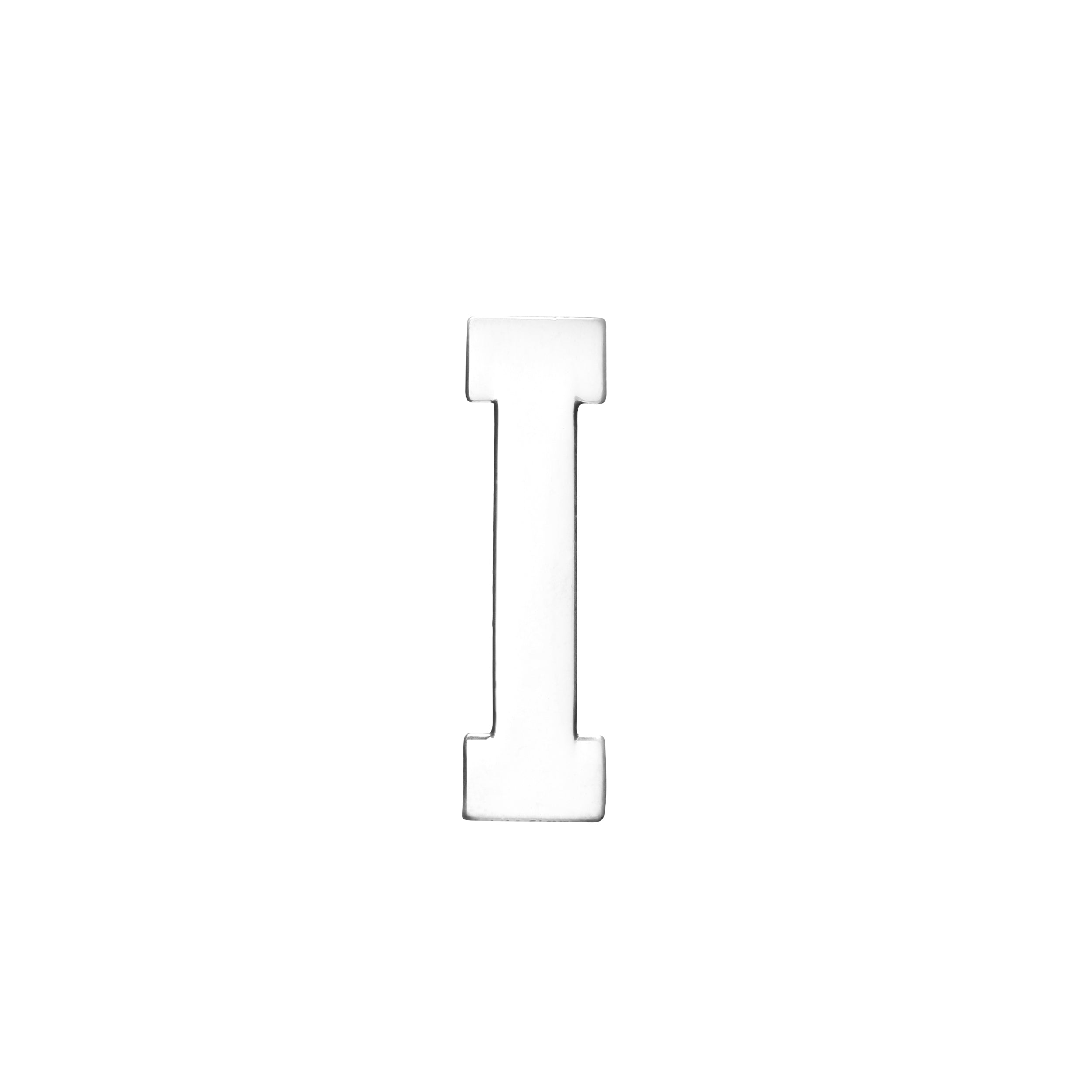 18MM CONFESSION LETTERS SILVER